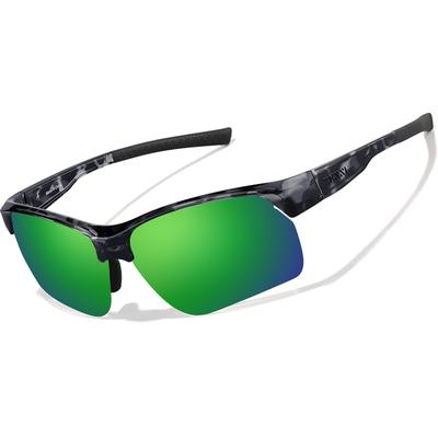 Zenni Wrap-Around Glasses Pattern Plastic Full Rim Frame