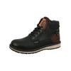 Schnürstiefelette TOM TAILOR "Tom Tailor Stiefelette Lederimitat/Textil", Herren, Gr. 40, schwarz, Lederimitat, Textil, casual, Schuhe