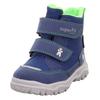 Winterboots SUPERFIT "HUSKY1 WMS: mittel", Kinder, Gr. 22, bunt (blau, hellgrün), Textil, casual, Schuhe, Snowboots mit wasserdichtem SYMPATEX, Größenschablone zum Download