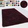 Hochflor-Teppich ESPRIT "Relaxx ESP-4150", rot (bordeaux), H:25mm Ø:120cm, Kunstfaser, Teppiche, Wohnzimmer, sehr große Farbauswahl, weicher dichter Hochflor