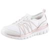 Slip-On Sneaker SKECHERS "GRACEFUL-PURECRUSH", Damen, Gr. 35, rosa (weiß, roségoldfarben), Textil, Lederimitat, sportlich, Schuhe, Freizeitschuh mit elastischem Einstieg
