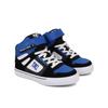 Sneaker DC SHOES "Pure High-Top EV", Kinder, Gr. 12,5(30), schwarz, blau, wht, Obermaterial: Leder / Futter: Textil / Außensohle: Gummi, Schuhe