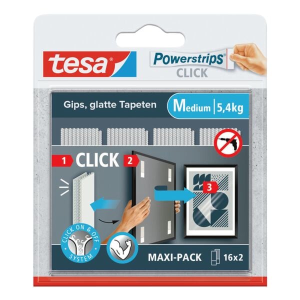 tesa Powerstrips »CLICK medium« 5,4 kg Image