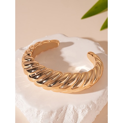 Party-Armbandset für Damen – stilvolle vergoldete und versilberte Armreifen und Kettenarmbänder, modischer Statement-Schmuck für Damen, perfekt für Cocktail- und Abendpartys Image