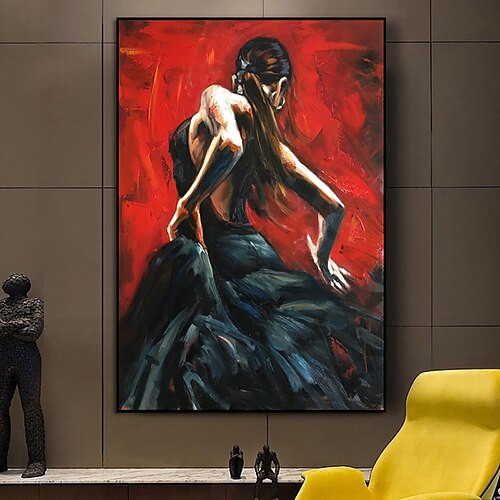 handgemachtes Ölgemälde auf Leinwand, Wandkunst, Dekoration, abstrakte Figur, sexy nackte Mädchenrückseite für Heimdekoration, gerollt, rahmenlos, ungedehntes Gemälde Image