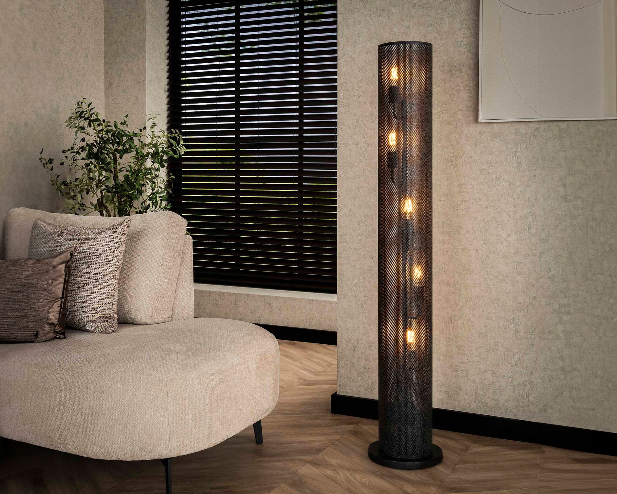 designline »Rohr Mesh« Stehlampe 5L Image