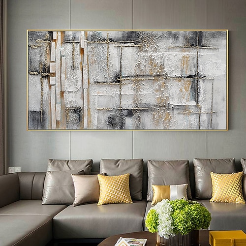 handgemachtes Ölgemälde Leinwand Wandkunst Dekoration moderne abstrakte Textur Wohnkultur gerollt rahmenloses ungedehntes Gemälde Image