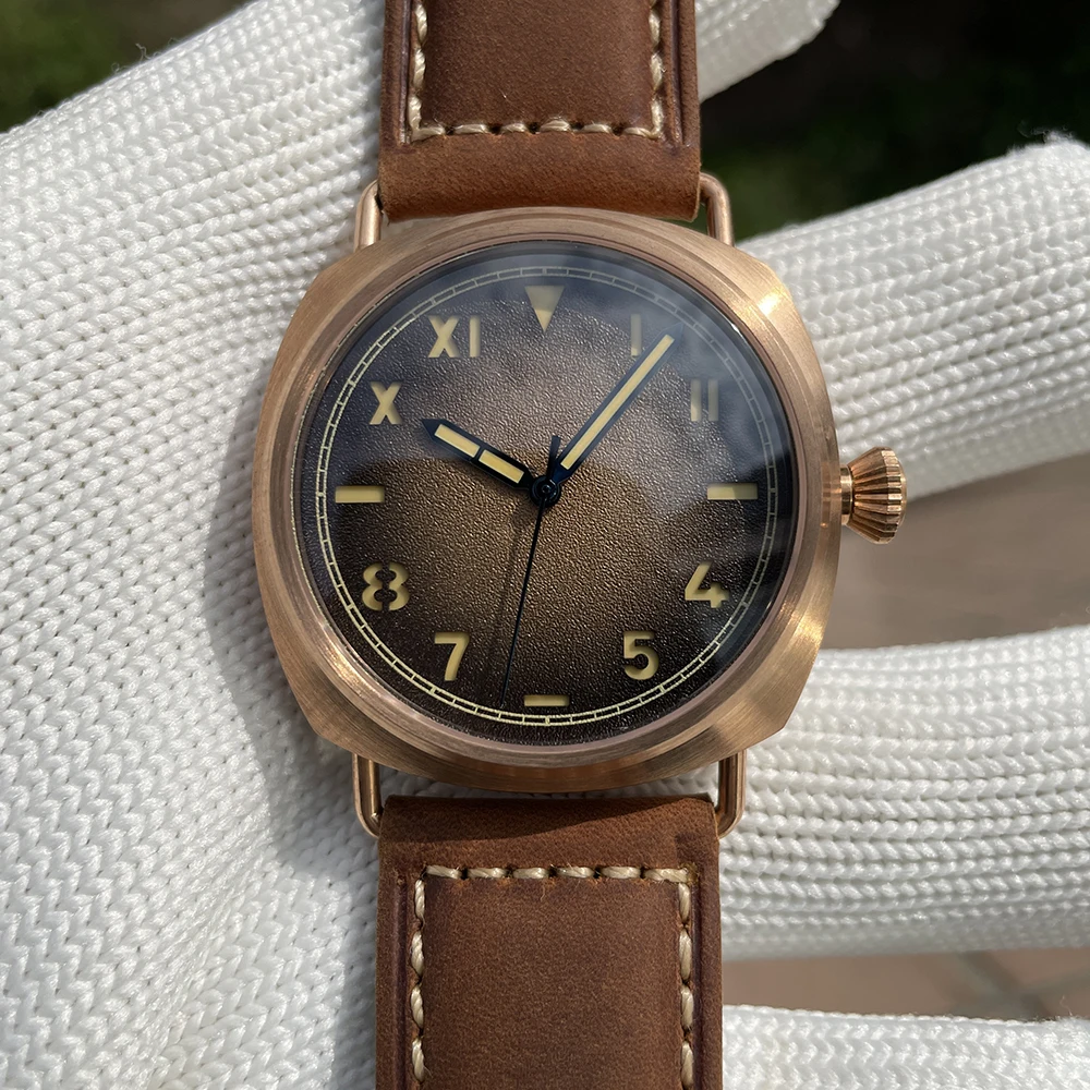 STEELFLIER SF760S Lederarmband NH35-Uhrwerk Automatische mechanische Bronzeuhr Schweizer superleuchtende 200-Meter-wasserdichte Uhr Image