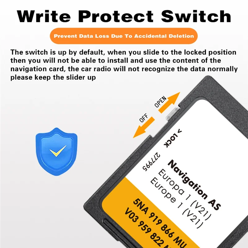 【Kaufen Sie es – Jetzt!】Navigationskarte SD-Karte VW Discover Media 2025 Sat Nav AS V21 Karte UK Europa 32 GB Image