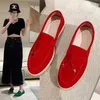 Neue Frauen Turnschuhe Mode Flache Beiläufige Schuhe Frauen Slip auf Loafers Komfortable Große Größe Vulkanisierte Schuhe Luxus Wildleder Frauen Schuh