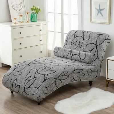 Cross-border elastic armless sofa cover printed single seat recliner cover thickened full cover sofa bed cover