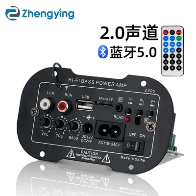 Car Audio BT 2 Way Speaker Amplifier Board 12V-220V Amplifier Board Speaker Motherboard Home Audio System Bookshelf Speaker