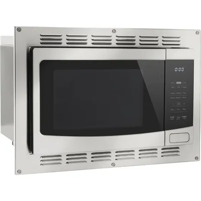 RV Kitchen Air Fryer & Convection Microwave with Trim Kit | 1.0 Cu. Ft. | 120V | 6 Cooking Modes (Stainless Steel)