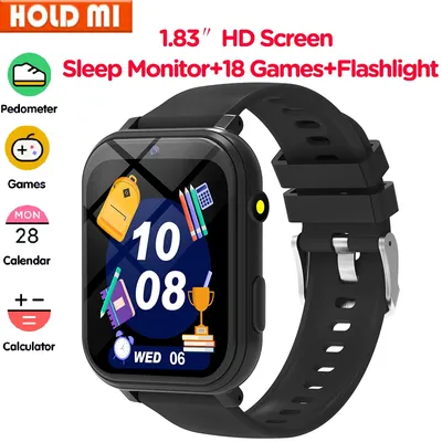 Kids Smart Watch 1.83 Inch Display 18 Games Sleep Monitor Camera Alarm Clock Smartwatch Children Smartwatch Kids Boys Girls Gift