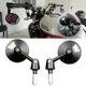 For Royal Enfield Bullet/Meteor/Classic 350 500 Interceptor 650 CNC Motorcycle Bar End Mirrors Retro Handlebar Tip Rearview