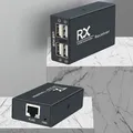 Estensore USB 2.0 a 4 porte su cavo RJ45 CAT6 120M Adattatore hub 4 USB per periferiche PC portatili U Disco Mouse Tastiera Scanner