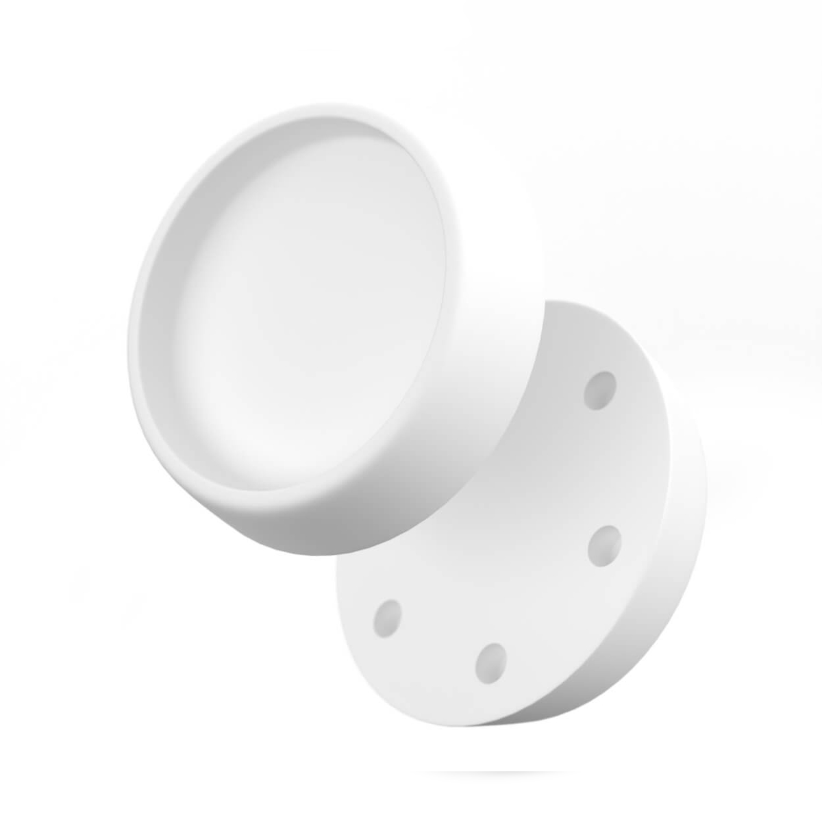 BAUHELD Gummifüße Schwingungsdämpfer 67 x 60 mm 4 Stück Weiß Image