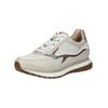 Sneaker GABOR COMFORT "Gabor Comfort Sneaker Leder/Synthetik", Damen, Gr. 40, weiß (weiß, beige), Leder, Synthetik, casual, Schuhe