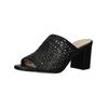 Pantolette PETER KAISER "Peter Kaiser Pantoletten Leder", Damen, Gr. 38,5, schwarz, Leder, casual, Schuhe