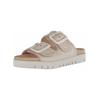 Pantolette GABOR "Gabor Pantoletten Leder", Damen, Gr. 40, beige (creme), Leder, casual, Schuhe