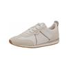 Sneaker TAMARIS "Tamaris Sneaker Leder/Synthetik", Damen, Gr. 37, weiß (weiß, gold), Leder, Synthetik, casual, Schuhe