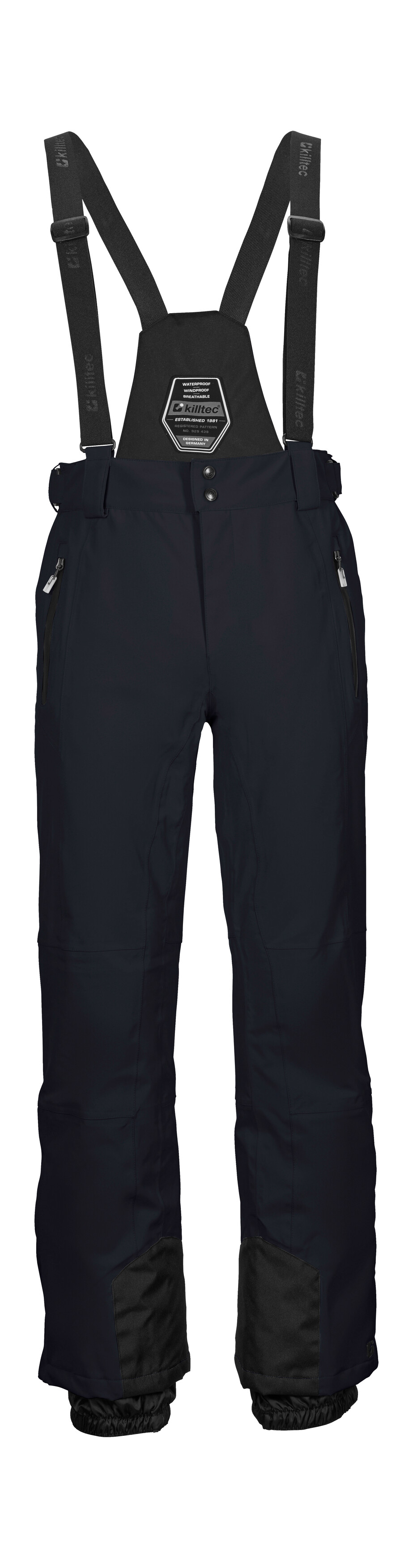 Skihose KILLTEC "KSW 100 ENOSH MN SKI PNTS", Herren, Gr. L, Normalgrößen, midnight, Oberstoff: 100% Polyester, Futter: 100% Polyester, Füllung: 100% Polyester (recycelt), Hosen, Wind- und wasserdichte Skihose, verstellbar, mit Schneefängen Image
