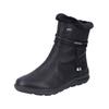 Stiefelette RIEKER "Rieker Stiefelette Lederimitat", Damen, Gr. 36, schwarz, Lederimitat, casual, Schuhe