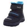 Winterboots SUPERFIT "HUSKY1 WMS: mittel", Kinder, Gr. 27, blau (dunkelblau), Textil, casual, Schuhe, Snowboots mit wasserdichtem GORE TEX, Größenschablone zum Download