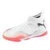 Fußballschuh PUMA "FUTURE 8 MATCH TT + MID JR", Gr. 35, puma weiß, puma schwarz, glowing rot, Synthetik, sportlich, Schuhe, für synthetische Hartplätze