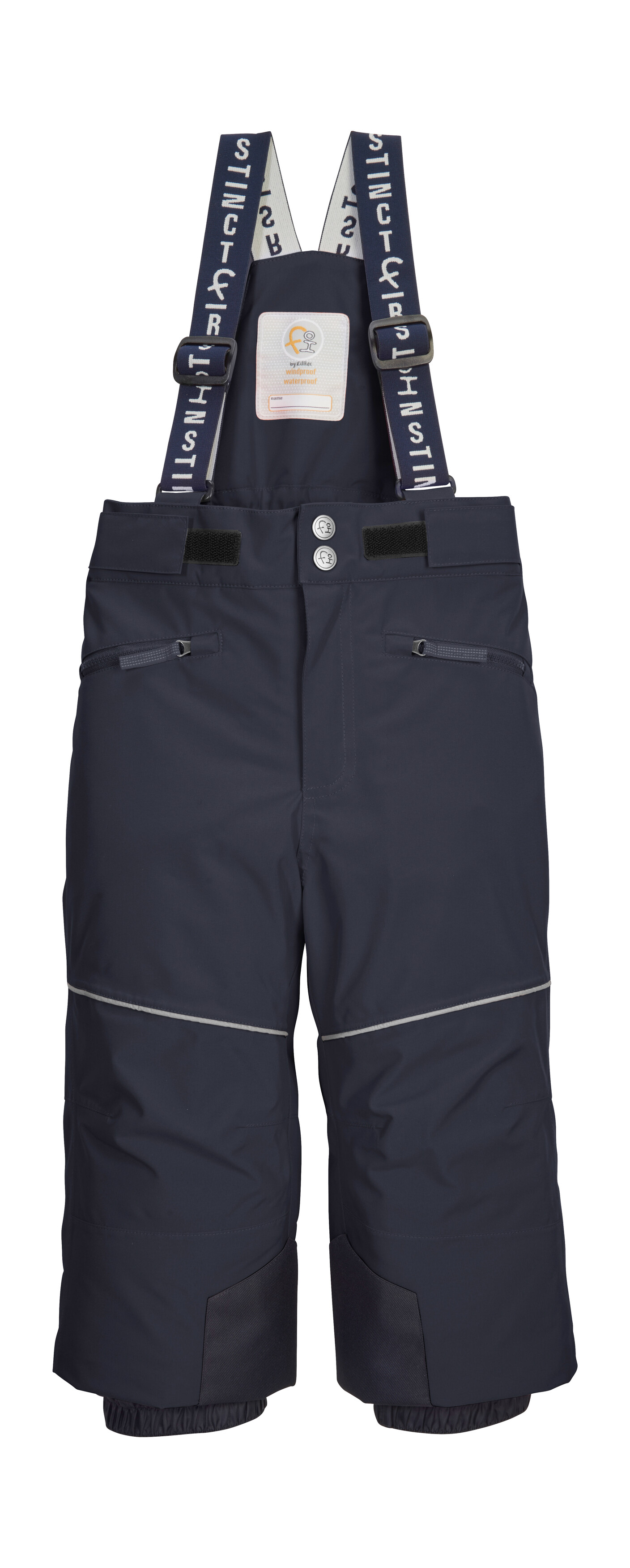 Skihose "FISW 48 MNS SKI PNTS", Kinder, Gr. 110/116, Normalgrößen, blau (navy), Oberstoff: 100% Polyester, Futter: 100% Polyester, Füllung: 100% Polyester, FIRST INSTINCT BY KILLTEC, Hosen, Wasser- und winddichte Schneehose mit Grow-Up-Funktion und... Image