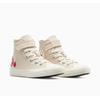 Sneaker CONVERSE "CHUCK TAYLOR ALL STAR CHECKERED ACC", Gr. 30, light dune, egret, rot, Textil, sportlich, Schuhe