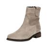 Stiefelette GABOR COMFORT "Gabor Comfort Stiefelette Veloursleder", Damen, Gr. 37, grau (kiesel), Veloursleder, casual, Schuhe