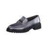 Slipper PAUL GREEN "Paul Green Slipper Leder", Damen, Gr. 38,5, silber (metallic silber), Leder, casual, Schuhe