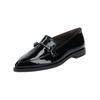 Slipper PAUL GREEN "Paul Green Slipper Lederimitat", Damen, Gr. 40, schwarz (schwarz lack), Lederimitat, casual, Schuhe