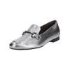 Slipper PAUL GREEN "Paul Green Slipper Leder", Damen, Gr. 39, silber (metallic silber), Leder, casual, Schuhe