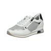 Sneaker MARCO TOZZI "Marco Tozzi Sneaker Lederimitat/Textil", Damen, Gr. 41, weiß (weiß, silber), Lederimitat, Textil, casual, Schuhe