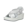 Keilsandalette IGI & CO "IGI & CO Sandalen Leder", Damen, Gr. 40, weiß (weiß, silber), Leder, casual, Schuhe
