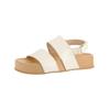 Riemchensandale PAUL GREEN "Paul Green Sandalen Leder", Damen, Gr. 38, gold (metallic gold), Leder, casual, Schuhe
