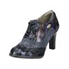 High-Heel-Stiefelette LAURA VITA "LAURA VITA Stiefelette Leder", Damen, Gr. 40, blau, Leder, casual, Schuhe