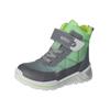 Schnürstiefelette RICOSTA "Ricosta Stiefelette Lederimitat/Textil", Kinder, Gr. 34, bunt (grau, grün), Lederimitat, Textil, casual, Schuhe