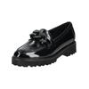 Slipper GABOR "Gabor Slipper Leder", Damen, Gr. 40,5, schwarz (schwarz lack), Leder, casual, Schuhe