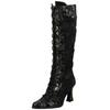 Schnürstiefel LAURA VITA "LAURA VITA Stiefel Leder/Textil", Damen, Gr. 37, schwarz, Leder, Textil, elegant, Schuhe