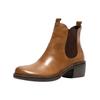 Stiefelette FLY LONDON "Fly London Stiefelette Leder/Textil", Damen, Gr. 39, braun (camel), Leder, Textil, casual, Schuhe