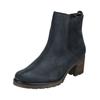Stiefelette GABOR COMFORT "Gabor Comfort Stiefelette Veloursleder", Damen, Gr. 39, blau (dunkelblau), Veloursleder, casual, Schuhe