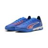 Fußballschuh PUMA "ULTRA 6 PRO COURT Futsalschuhe Erwachsene", Gr. 42.5, ultra blau weiß glowing rot, Obermaterial: Textil, Synthetik; Futter: Textil, Synthetik; Innensohle: Textil; Laufsohle: Gummi, Schuhe