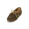 Bootsschuh MARC O'POLO "aus Veloursleder in Cord-Optik", Damen, Gr. 38, schwarz mossy olive, Obermaterial: 100% Leder (Rind), unifarben, Schuhe