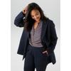 Jerseyblazer ANISTON PLUS, Damen, Gr. 54, blau (navy), Jersey, Obermaterial: 65% Viskose, 30% Polyamid, 5% Elasthan. Futter: 100% Polyester, unifarben, elegant, figurumspielend Po-bedeckend, Langarm, Blazer, aus super bequemer elastischer Qualität -...