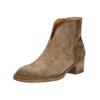 Stiefelette GABOR "Gabor Stiefelette Veloursleder", Damen, Gr. 38, braun (mittelbraun), Veloursleder, casual, Schuhe