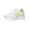 Sneaker NERO GIARDINI "Nero Giardini Sneaker Leder/Textil", Damen, Gr. 40, gelb (weiß, gelb), Leder, Textil, casual, Schuhe