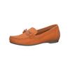 Slipper MARCO TOZZI "Marco Tozzi Slipper Leder", Damen, Gr. 38, gelb (mango), Leder, casual, Schuhe